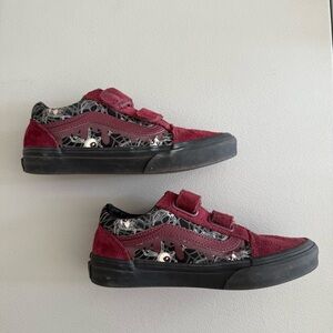 VANS Kids Old Skool V Shoe| Glow in the Shadows | Easy-On | Suede| Size 2.5 Y